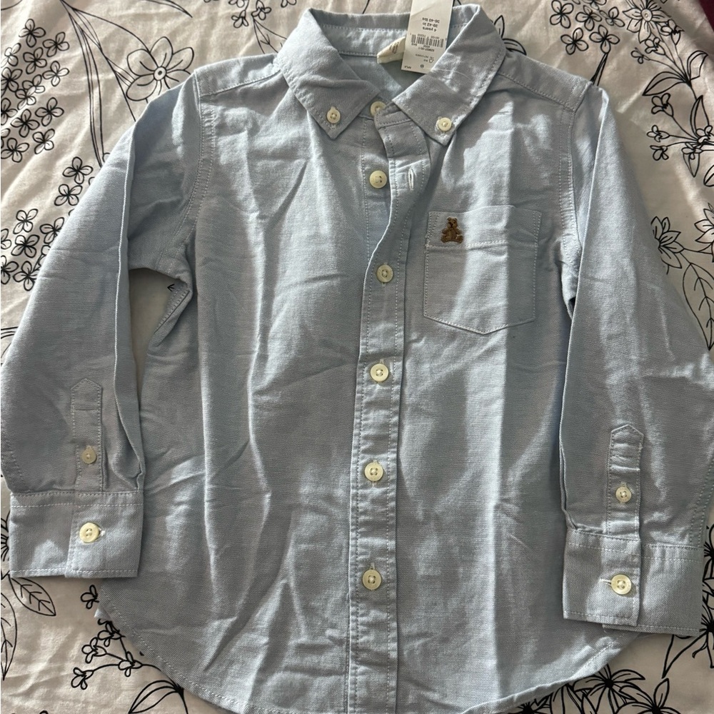GAP Light Blue Kids Button-Down Shirt